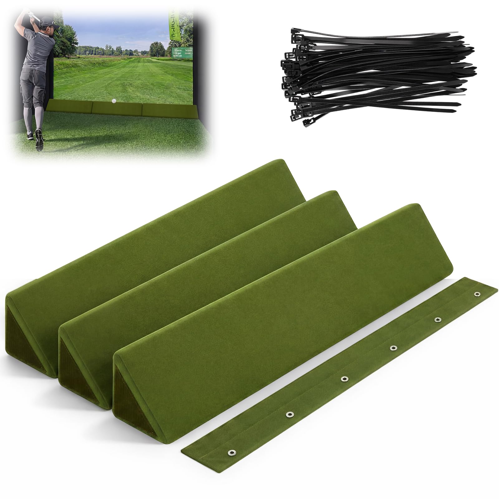 Photo 1 of VercanMonth Golf Simulator Bumpers (3 Pack)