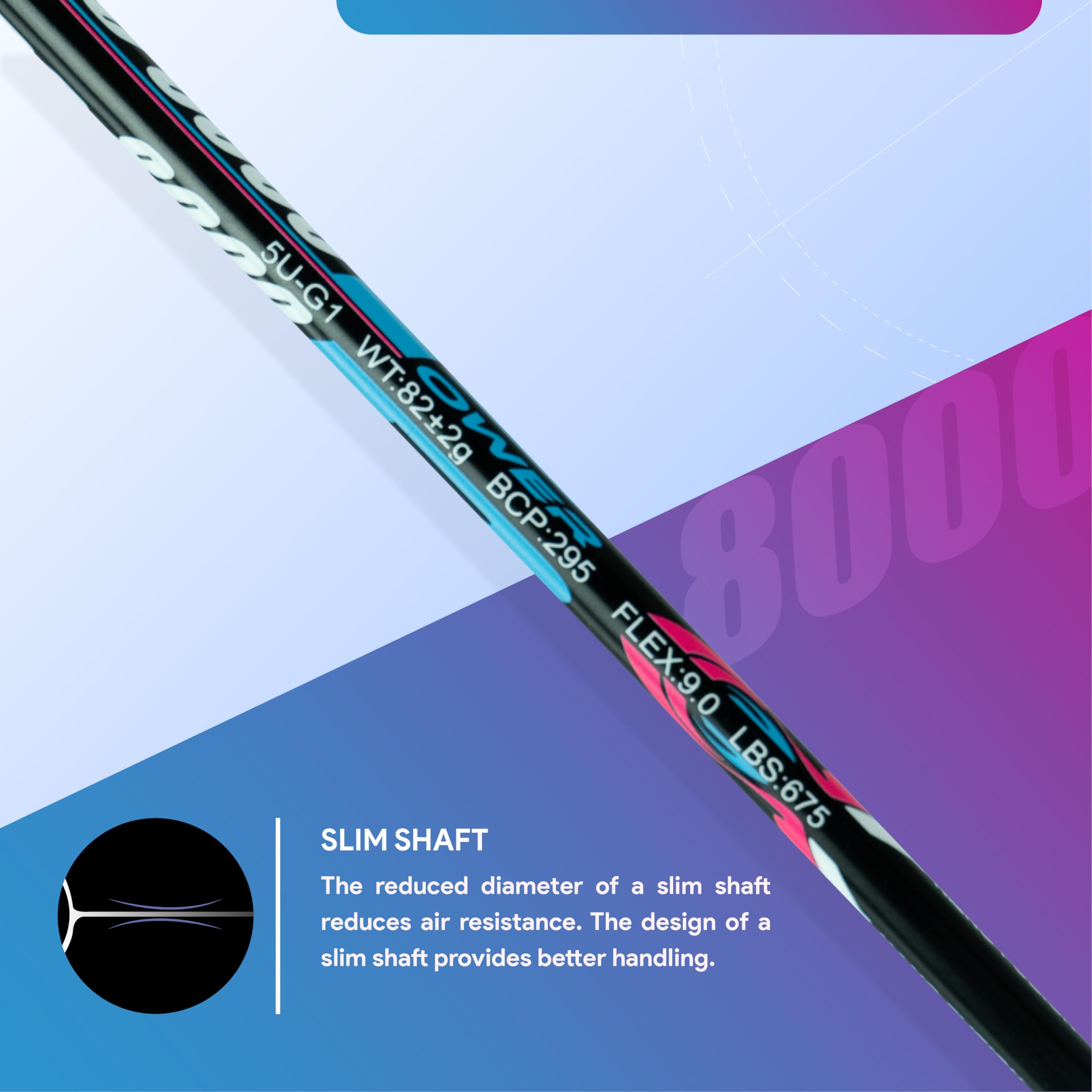 ラケット Apacs Hypercore 8000 4UG5 Apacs Badminton Rackets – High Tension, Pro Performance