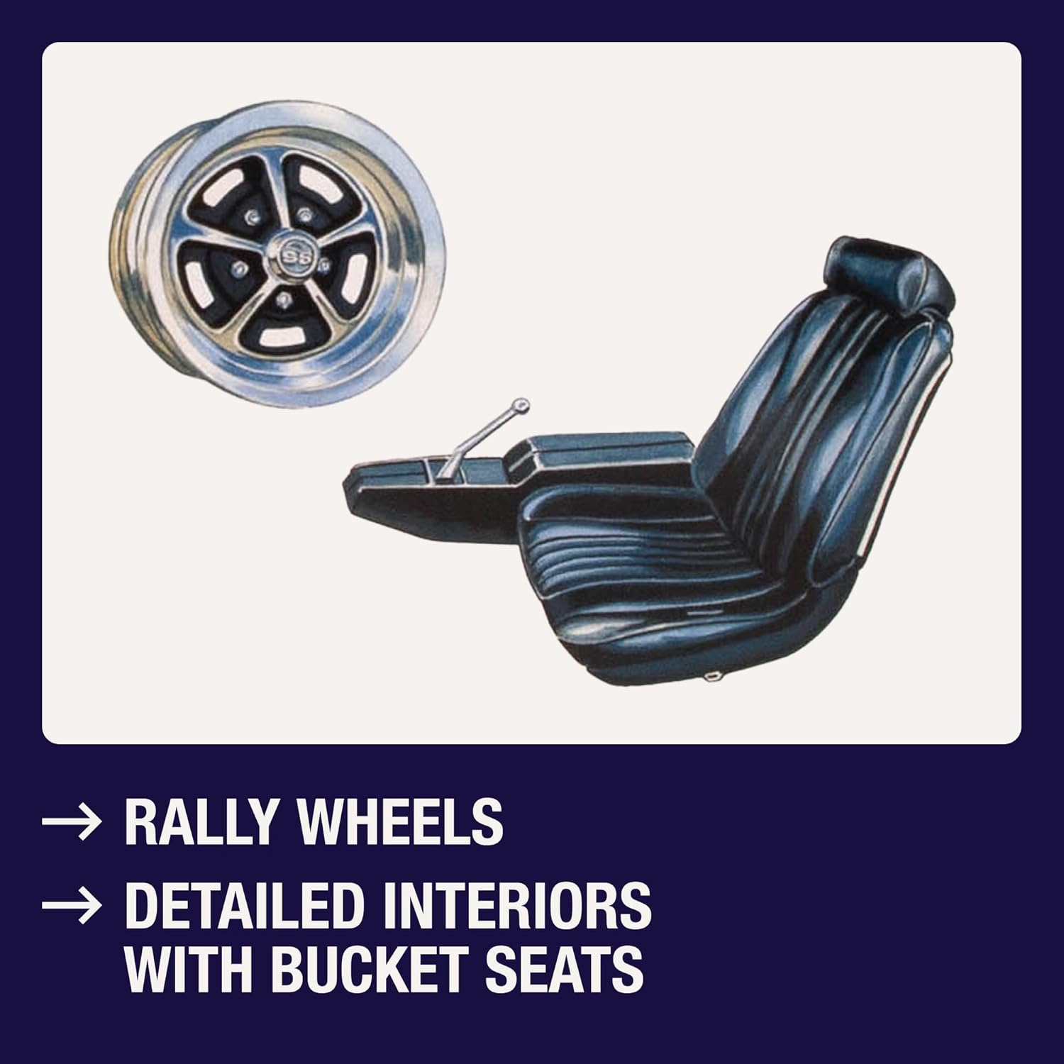 AMT 1970 Chevy Chevelle SS 2T 1:25 Scale Model Kit - Image 4