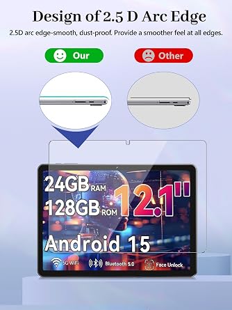 Screen Protector for Blackview MEGA 2 12 inch Tablet, 9H Hardness Tempered Glass, Anti-Fingerprint,Anti-Scratch, Easily Installation & HD Clear