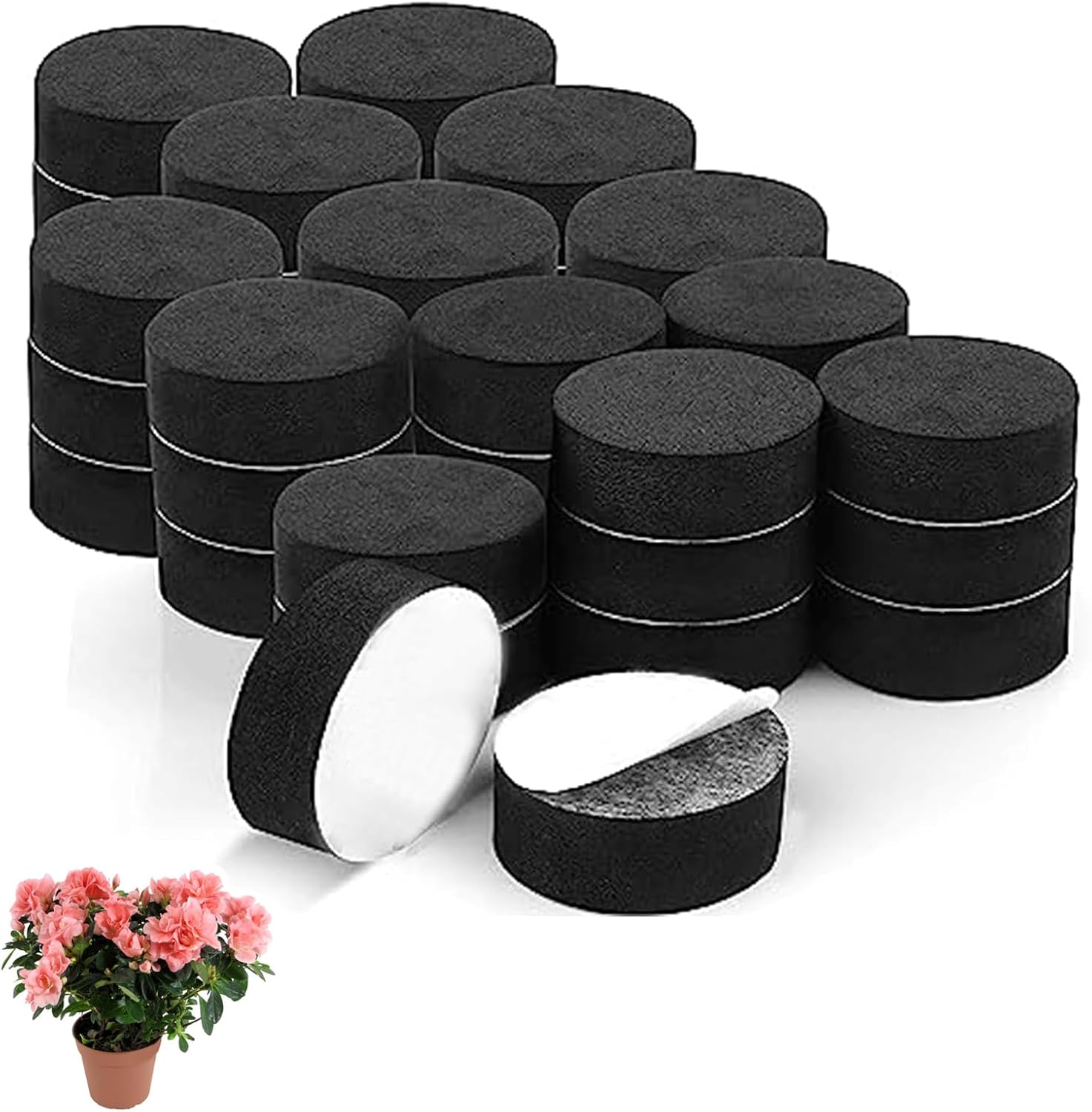 Aidi 40PCS Plant Pot Feet, Plant Pot Risers Outdoor with Strong Self Adhesive Pads, Pot Feet for