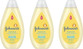 Johnson's Head-to-Toe Gentle Tear-Free Baby & Newborn Wash & Shampoo, Sulfate-, Paraben- Phthalate- & Dye-Free, Hypoallerg...