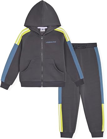 LONDON FOG Boys Fleece Sweatsuit Hoodie and Sweatpants