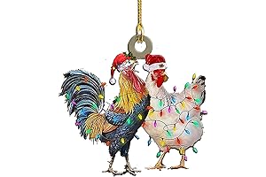 Chicken Christmas Ornament