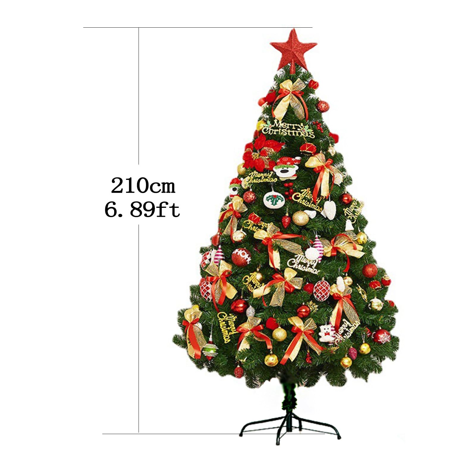Albero Di Natale Artificiale 150 Cm - Effetto Pino Bosco Con 355 Punte, Supporto In Legno E Custodia