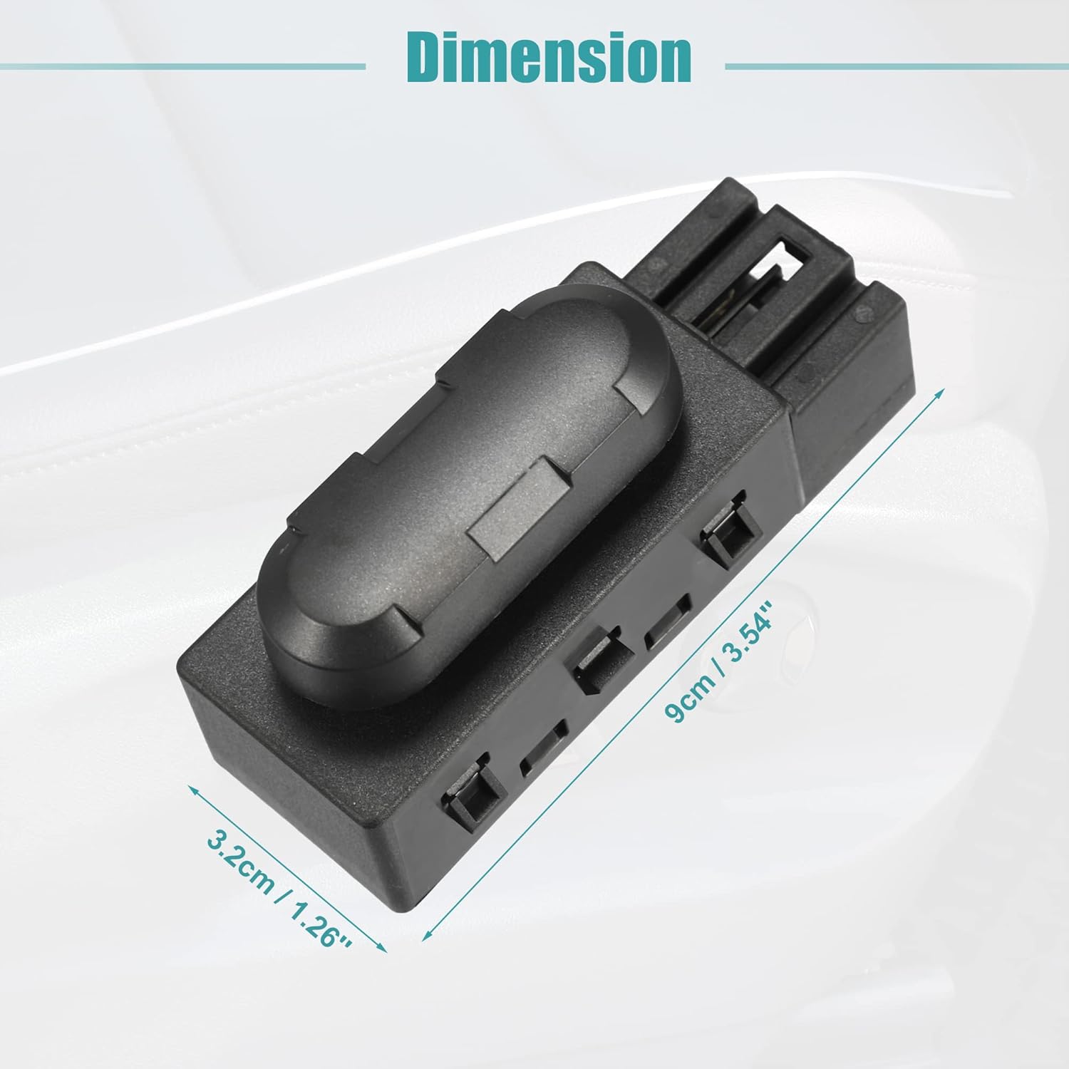 ACROPIX Front Left Side Car Power Seat Switch Control Adjustment Adjust Recline Recliner Switch Fit for Ford Edge - Pack of 1 Black