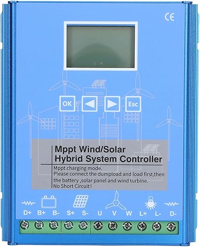 Miniatura 3 de 24 V 48 V MPPT viento controlador solar accesorios de energía eólica solar, controlador de energía LCD universal viento 1000 W fotovoltaico 1000 W