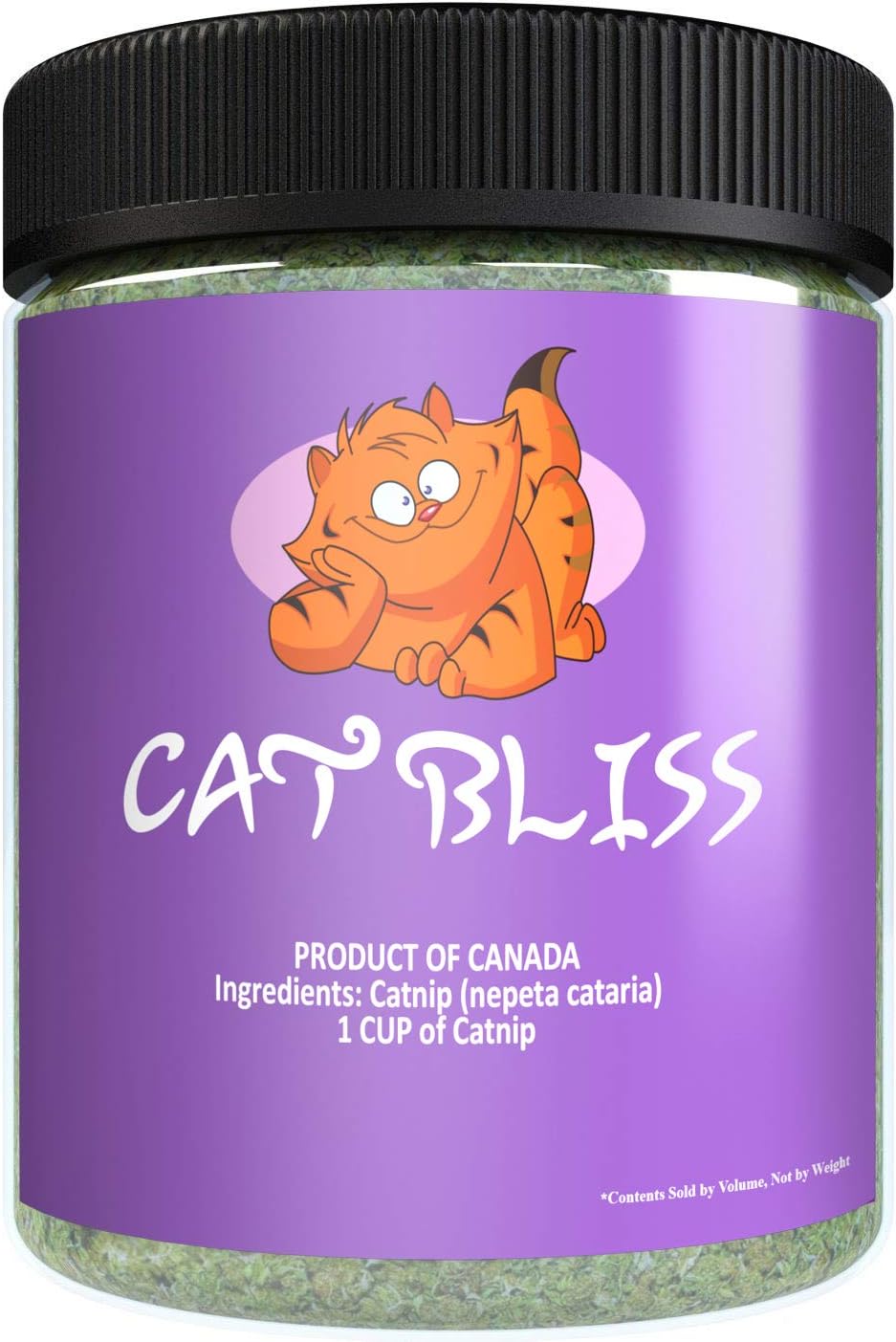Cat Bliss Catnip, Maximum Blissful Blend for Cats, Infused with Safe Premium Potency Your Kitty is Guaranteed to Go Nuts for! (1 Cup)