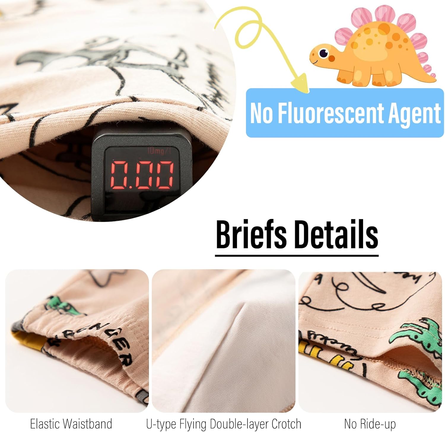 Boys Boxer Briefs Breathable Cotton Mesh Toddler Underwear with 8 Packs Kids Panties Assorted Shorts 2-10 Years - Image 3