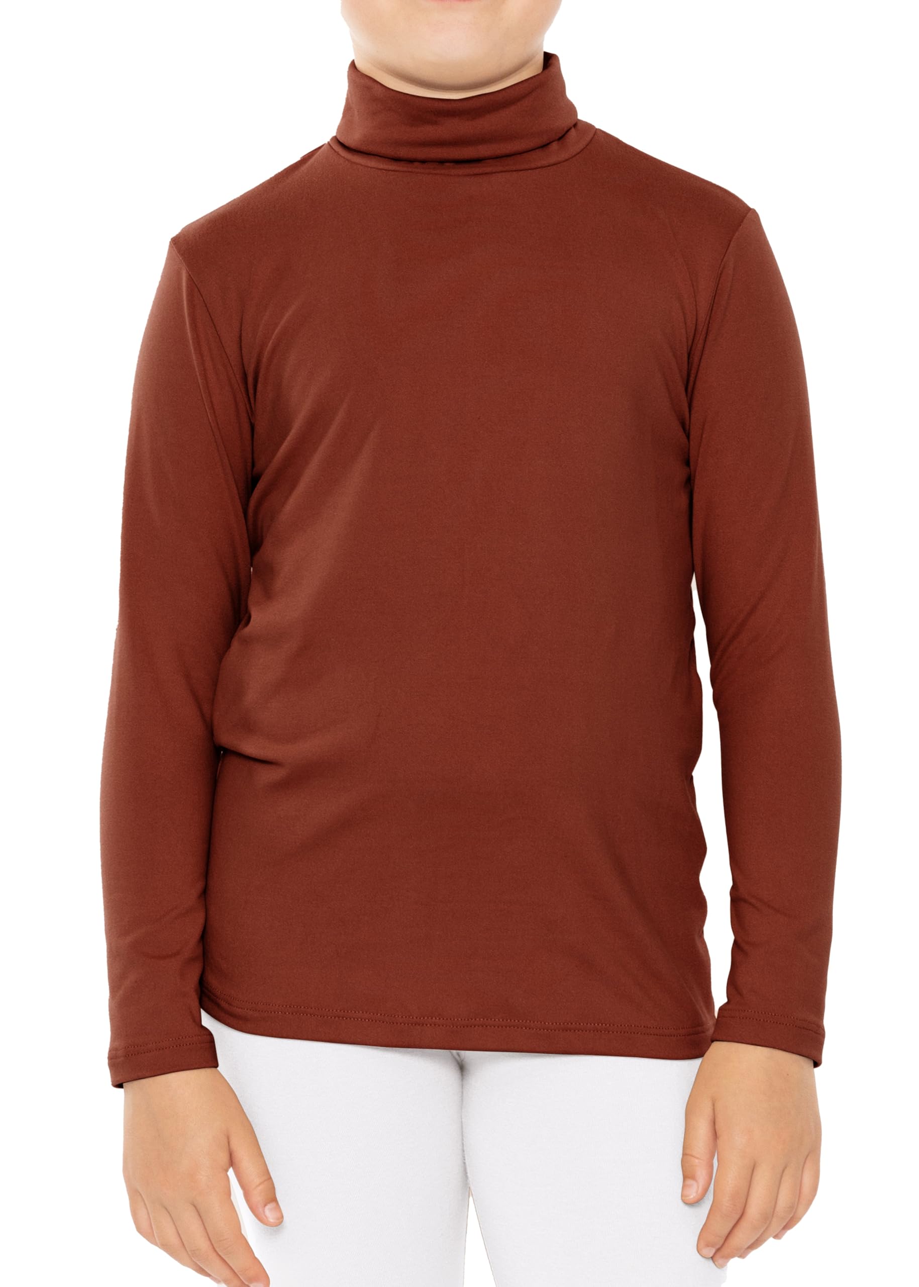 STRETCH IS COMFORT Girl's Oh So Soft Long Sleeve Turtleneck | Youth Size 2-16