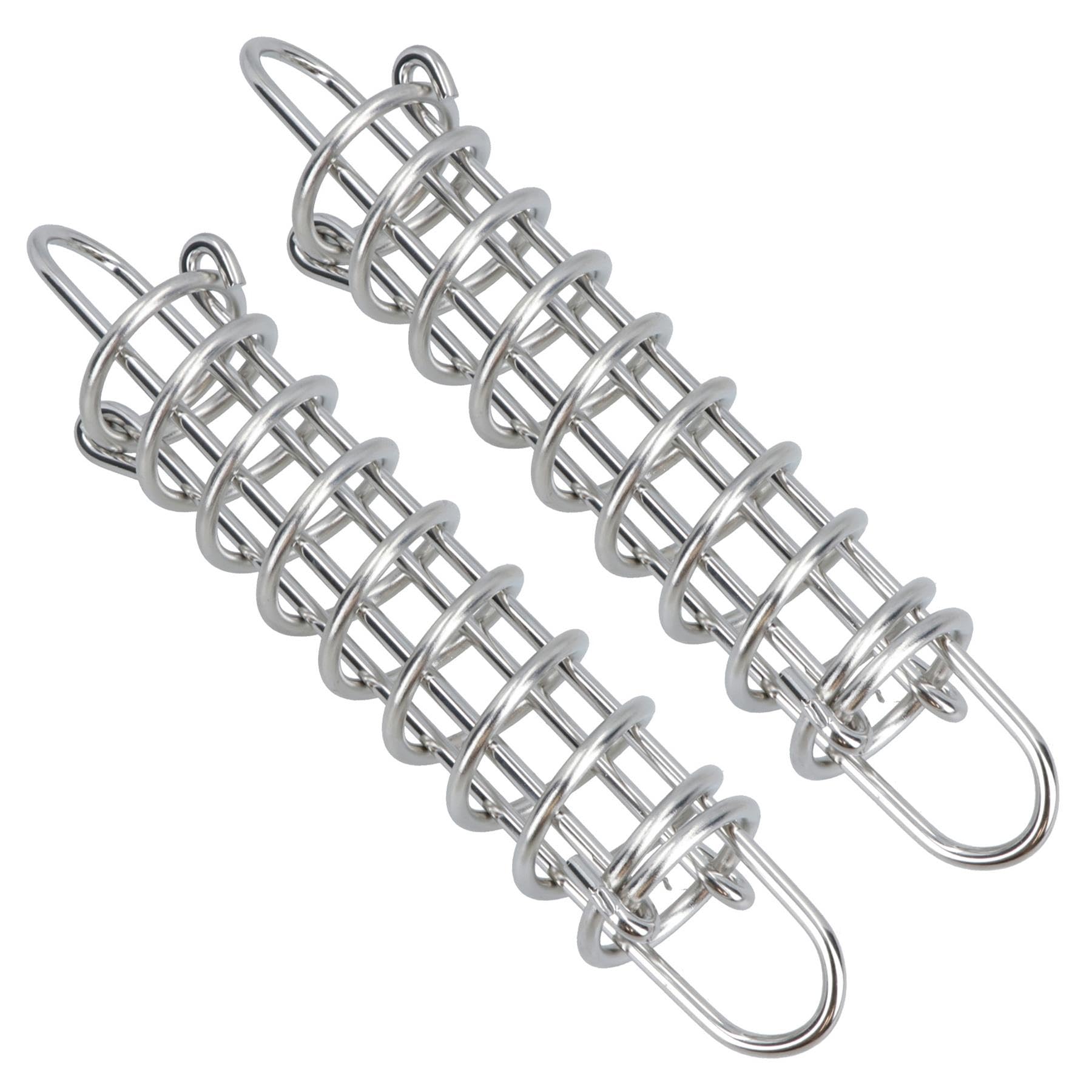 AB Tools Boat Mooring Line Spring 2pk Shock Absorber Compensator Stainless 5mm x 270mm
