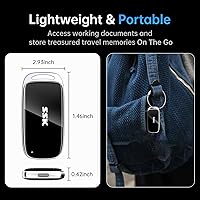 Vista 7 de SSK 8TB SSD External Hard Drive, Portable SSD Drive up to 2000 MB/s, USB 3.2 Gen2X2 External Solid State Drives for iPhone 15/16 PRO、Mac、Phone