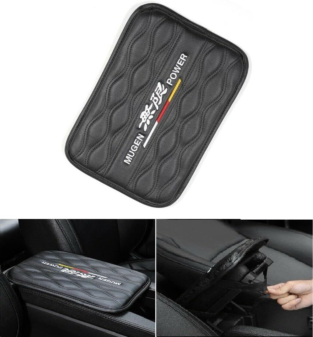 Auto Car Accessory 1x For JDM For MUGEN Leather Car Center