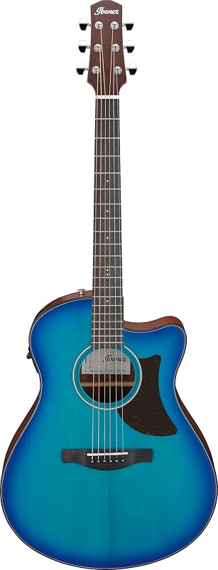 Ibanez AAM50CE Advanced Acoustic Auditorium Acoustic-electric Guitar - Sapphire Blue Burst | Sapphire Blue Burst