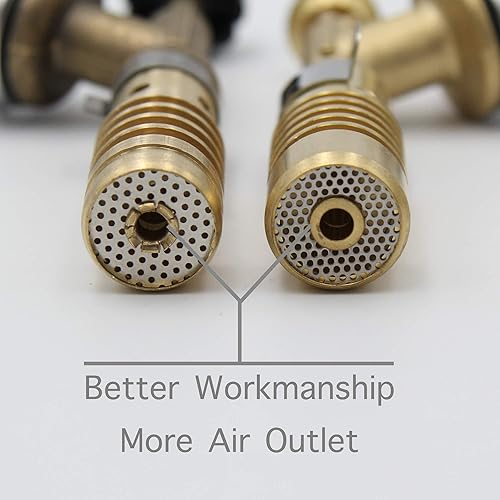 Miniatura 6 de Antorcha de MAPP de latónAntorcha de propano con manguera de 60 pulgadas para soldadura