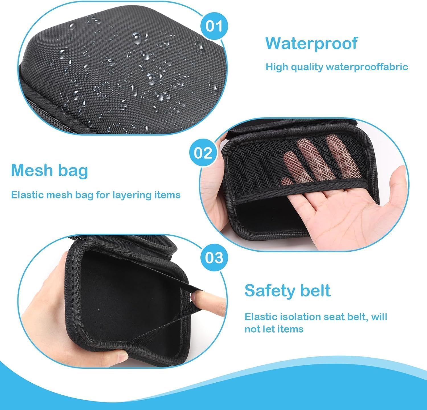 Wytrzymałe etui ochronne do urządzenia do etykiet E10 Mini Bluetooth – odporne na uderzenia, wodoszczelne pudełko do przechowywania, idealne w podróży i na co dzień, ochrona drukarki etykiet i