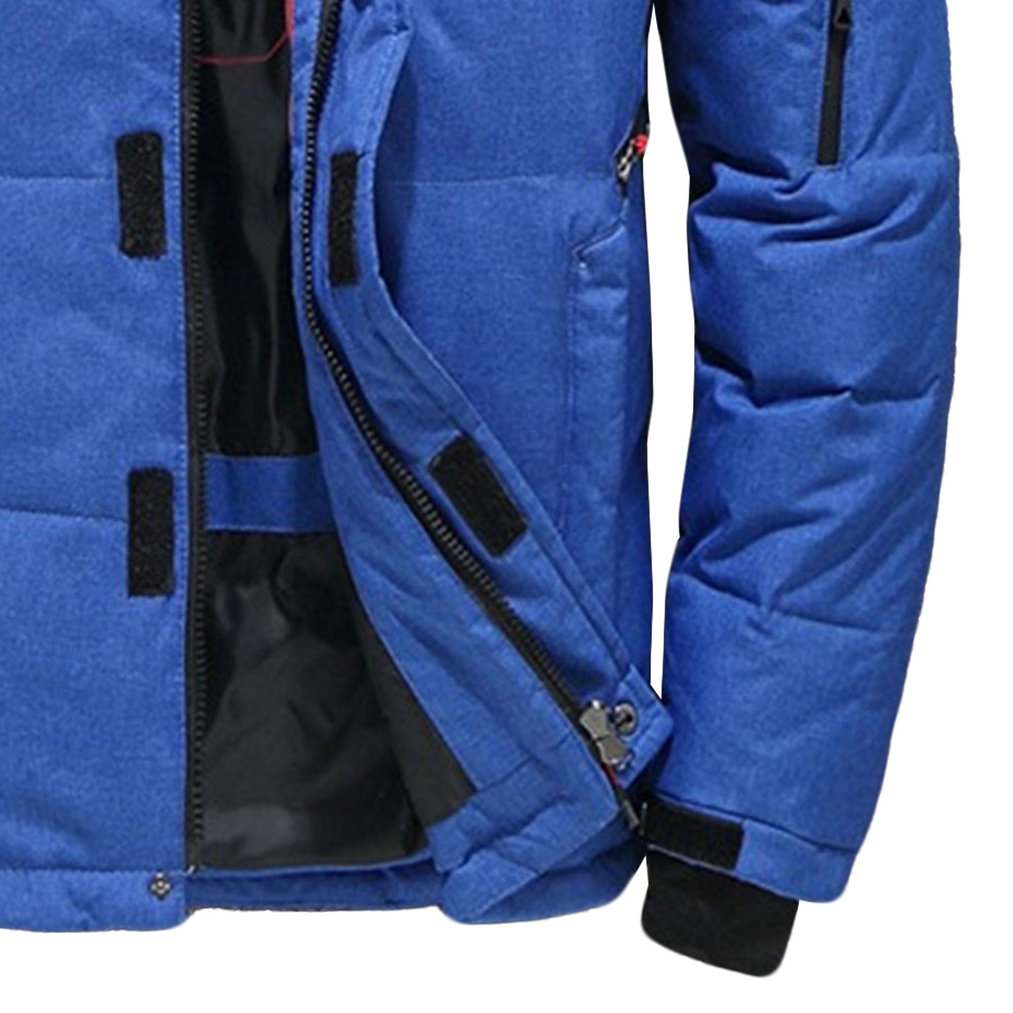 Piumino da uomo con cappuccio parka invernale spesso caldo parka casual piumino esterno termico