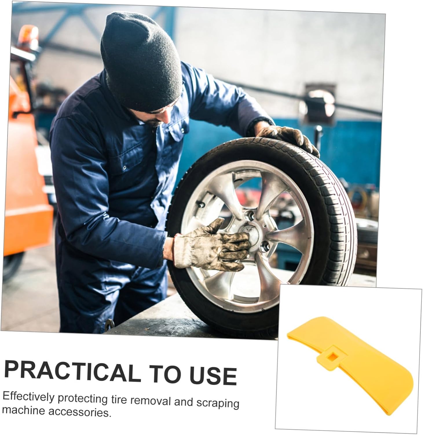 GLEAVI Tire Bead Breaker Protective Cover Abs Sleeve for Tire Shovel Durable Rim Protector Prevents Surface Scratches Lightweight and Portable Tool Accessory