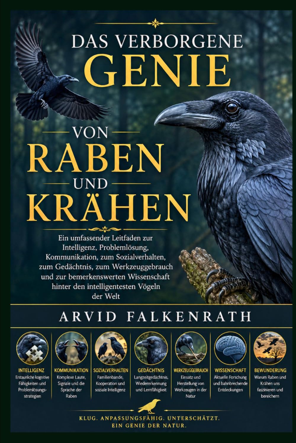 Das verborgene Genie von Raben und Krähen: Ein umfassender Leitfaden zur Intelligenz, Problemlösung, Kommunikation, zum Sozialverhalten, zum ... Wissenschaft hinter den intelligentesten Vöge