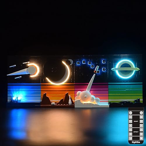 Miniatura 7 de LightGo Kit de iluminación LED diseñado para Lego 21340 Tales of The Space Age Building Set - No incluye modelo (versión clásica)