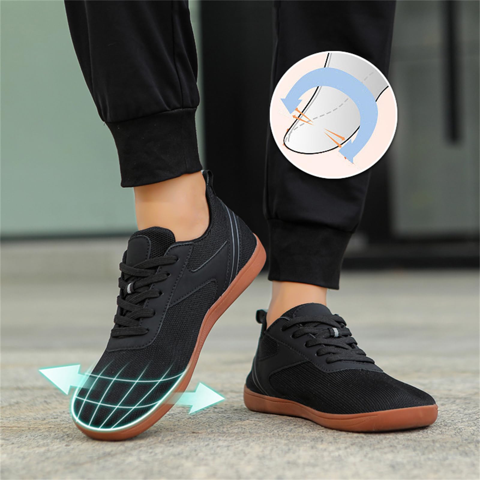 JiuQing Buty Barefoot Men Women Szerokie Toe Walking Sneakers Zero Drop Casual Squat Martwy ciąg Fitness Buty