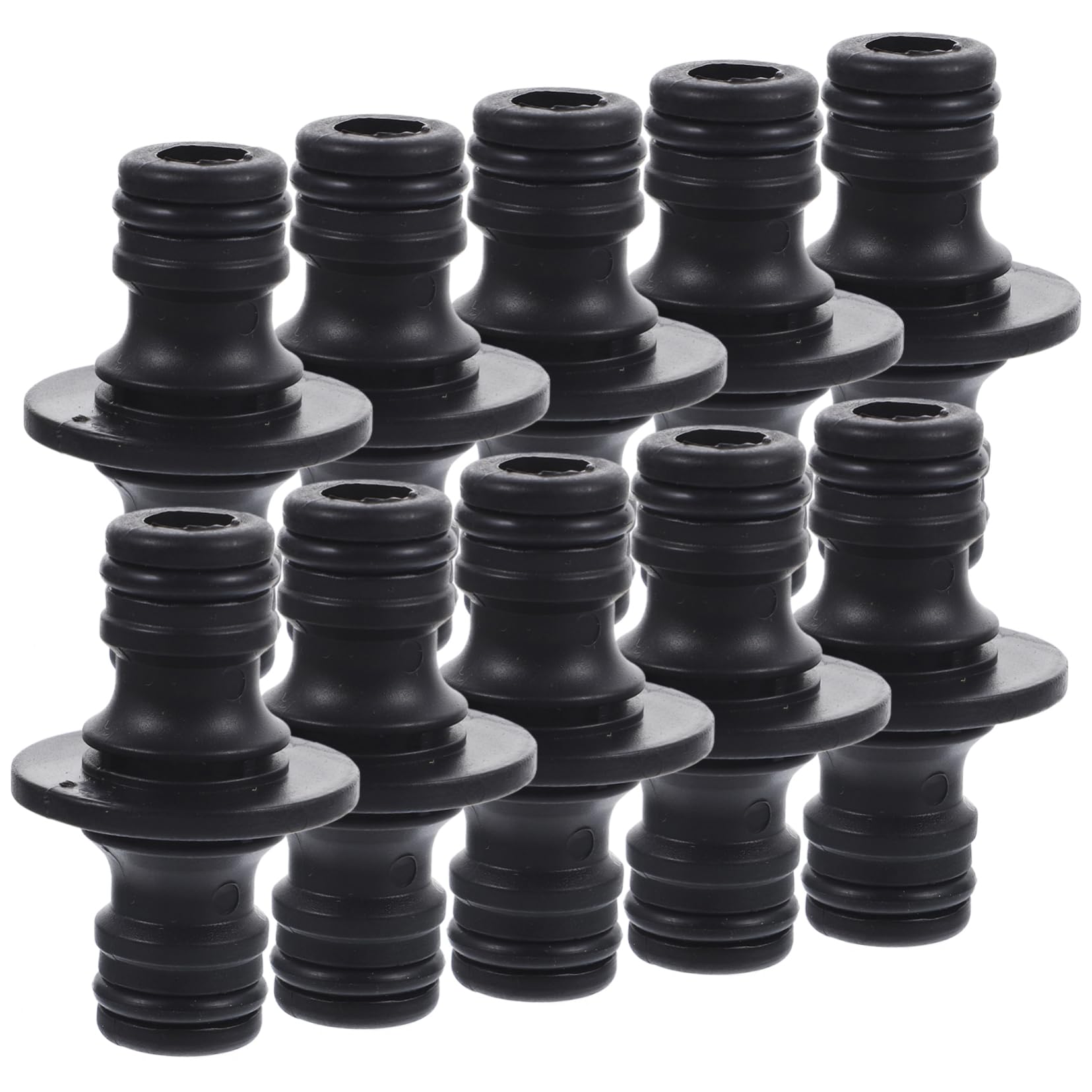 TOYANDONA 3 Set Raccordi Per Tubi Da Giardino Durevoli Connettore All'aperto Collegare Irrigazione Collegamento Rapido Del Tubo Fornitura Giardino Plastica Black 25 Pezzi*3