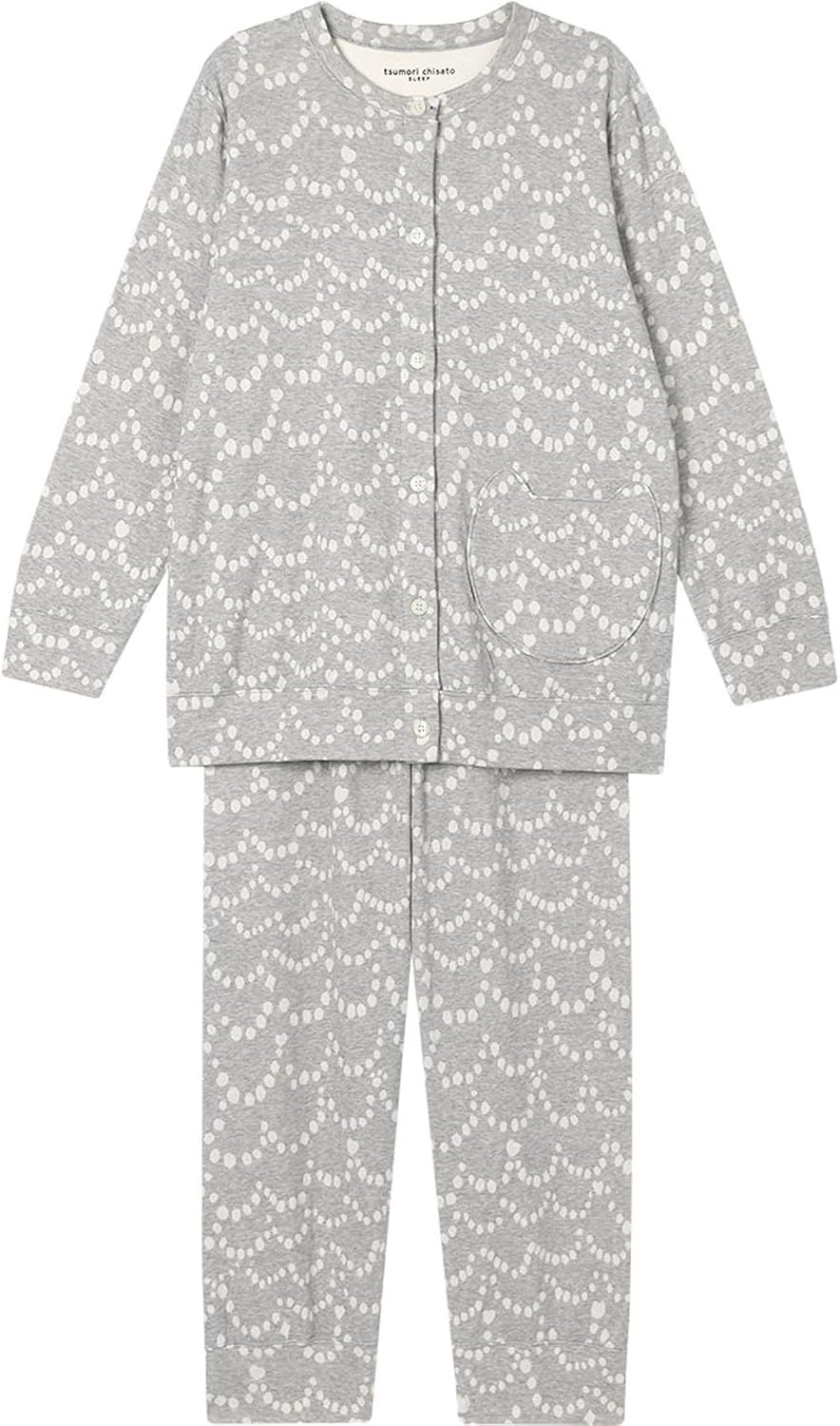 [ワコール リラックス&amp;スリープ] ツモリチサト パジャマ 綿100%(本体) オーガニックコットン使用 長袖 長ズボン U