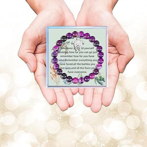 Miniatura 6 de MollyQueen Pulsera de tortuga marina, regalos para amantes de las tortugas, regalos de tortuga marina, joyería inspiradora de Navidad, regalo de
