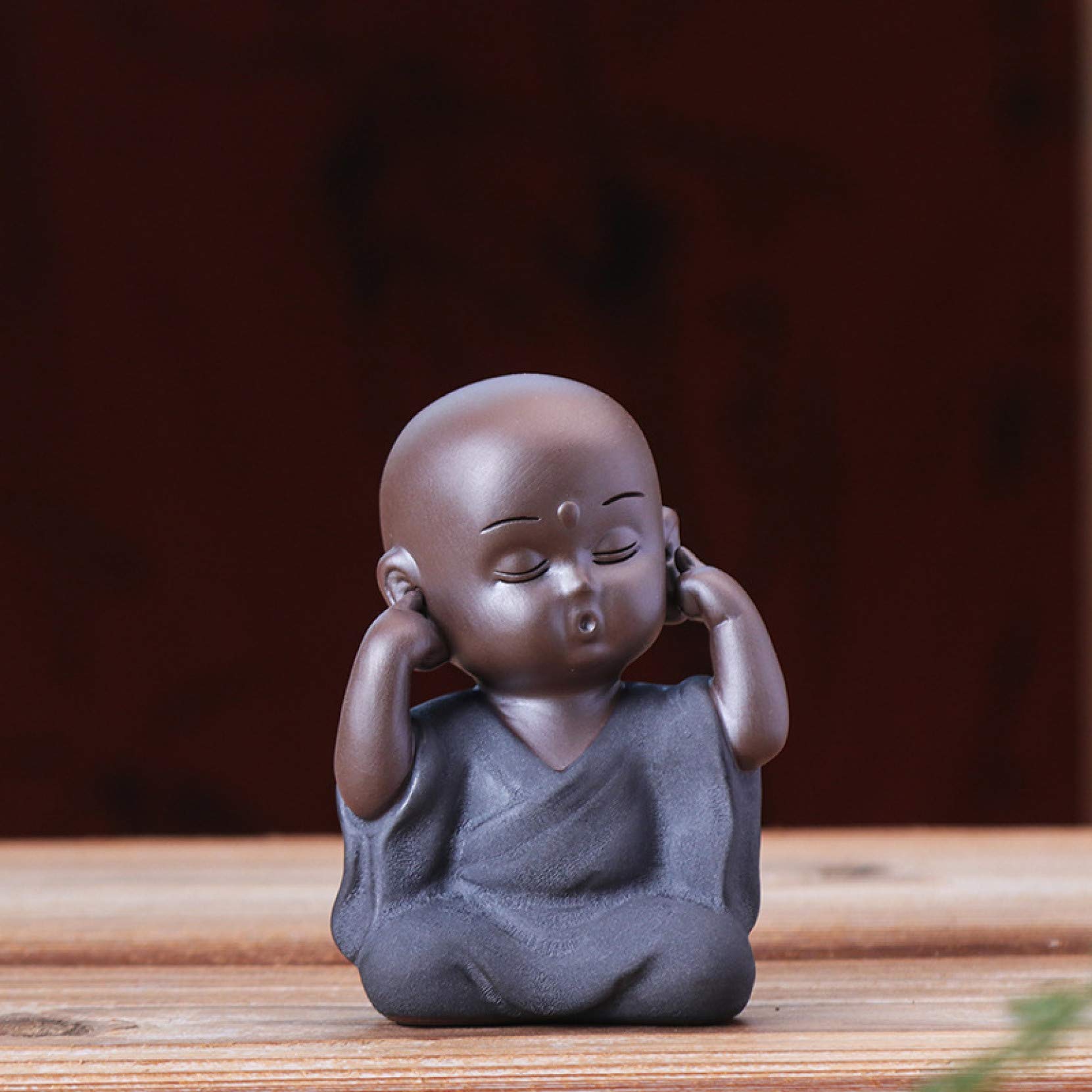 Amazon.co.jp: 銅像 小さな僧侶の仏像、クラフト人形の装飾品、屋内 