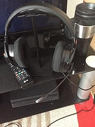 NXET Headphone Stand, Universal Aluminum Holder Showing Display Hanger For HyperX Cloud II Gaming Headset, Microsoft Xbox One Chat, Turtle Beach Recon, Sony Headset 2.0 And More (Black