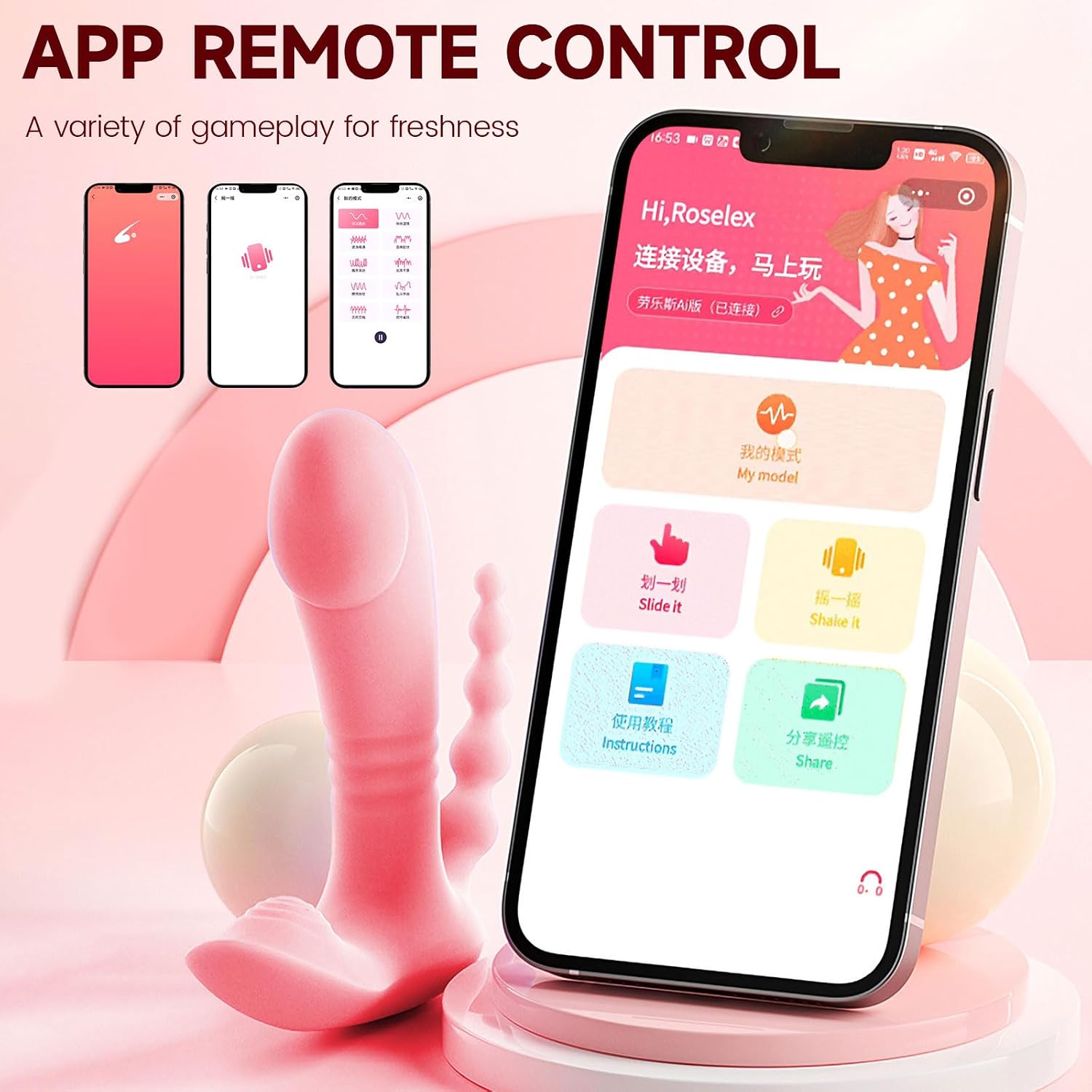 2025 Newly Quiet Adult Toys for Women Today Powerful Handheld Electric Bullet Tool Adult Silent Realistic Silicone Wand Thrusting Stimulation Soft Sensory Machine Tool Add Interest EQ15 image 2