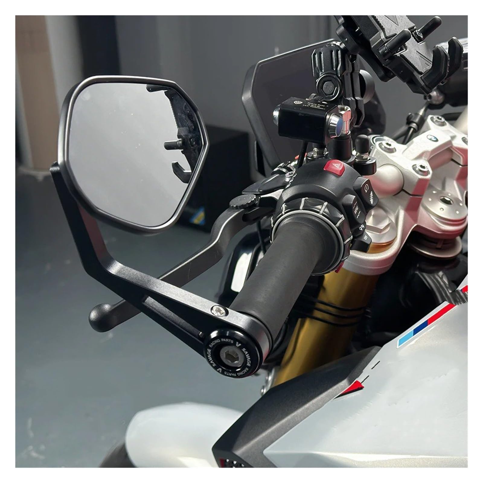 Retrovisor Motocicleta Para BMW F900R F-900R F 900R F900 R 2020 2021 2022 2023 2024 Espejos Retrovisores Laterales Ajustables Manillar De Motocicleta Moto Espejo