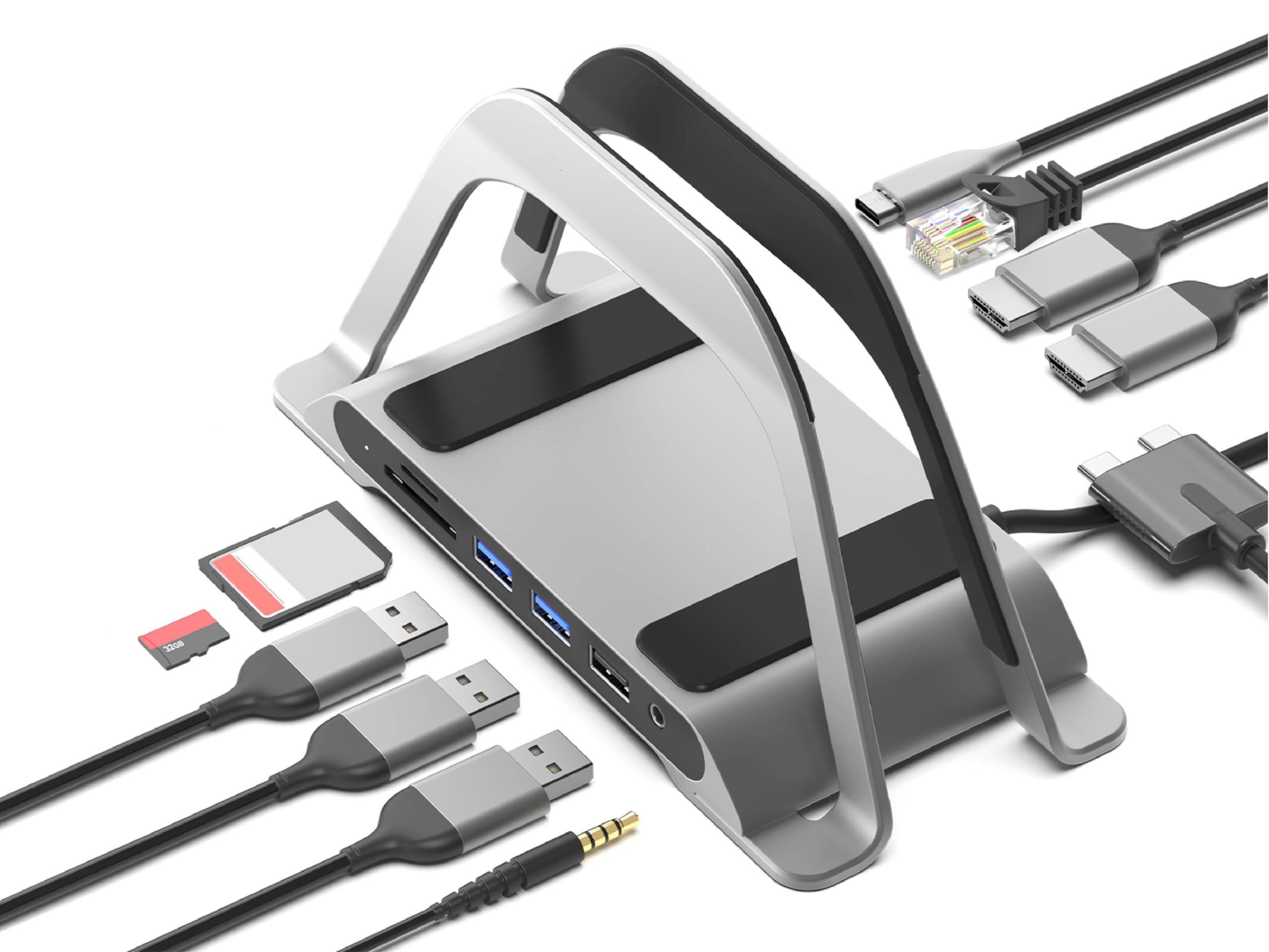 HumanCentric Hub USB C para MacBook, estação de ancoragem de