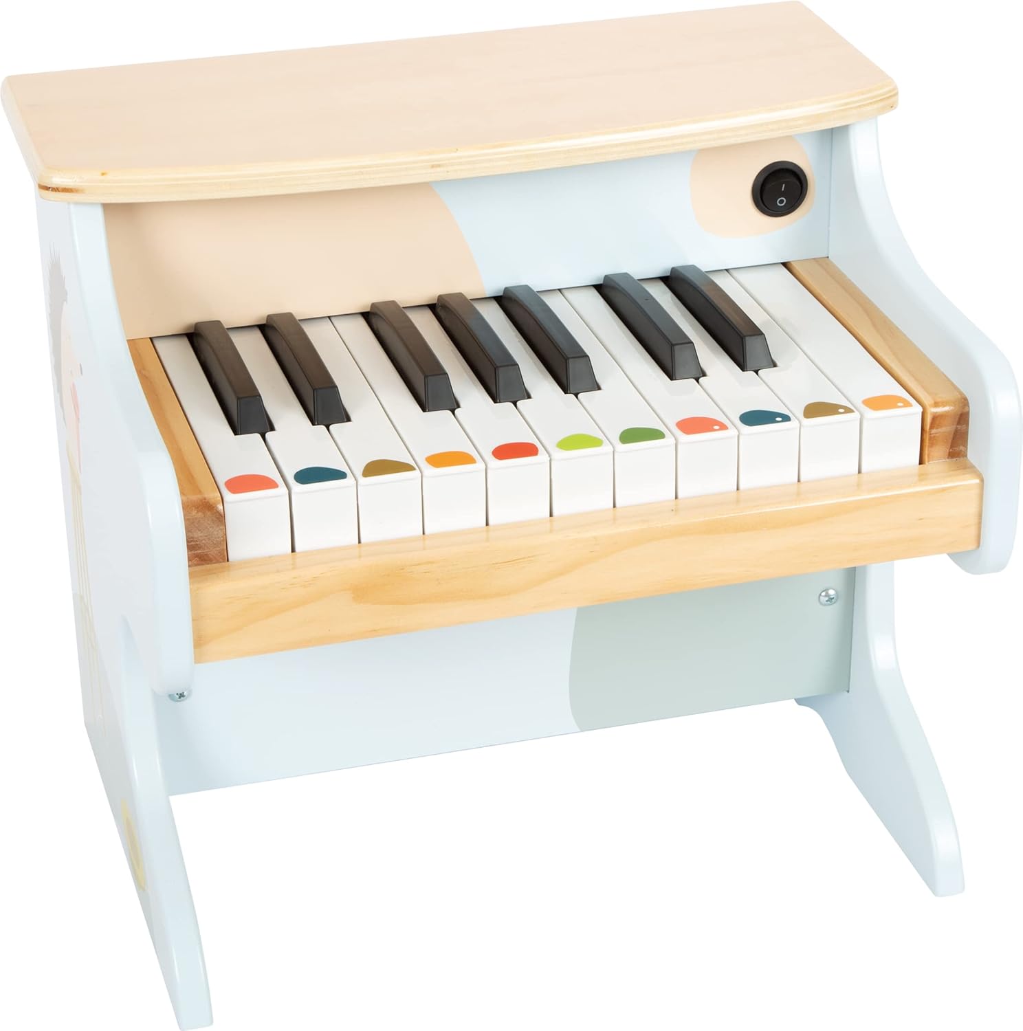 Small Foot Wooden Kids Piano “Groovy Beats” – Electronic Toy Piano with Stickers & Sheet Music – Musical Instrument Toy for Toddlers & Kids