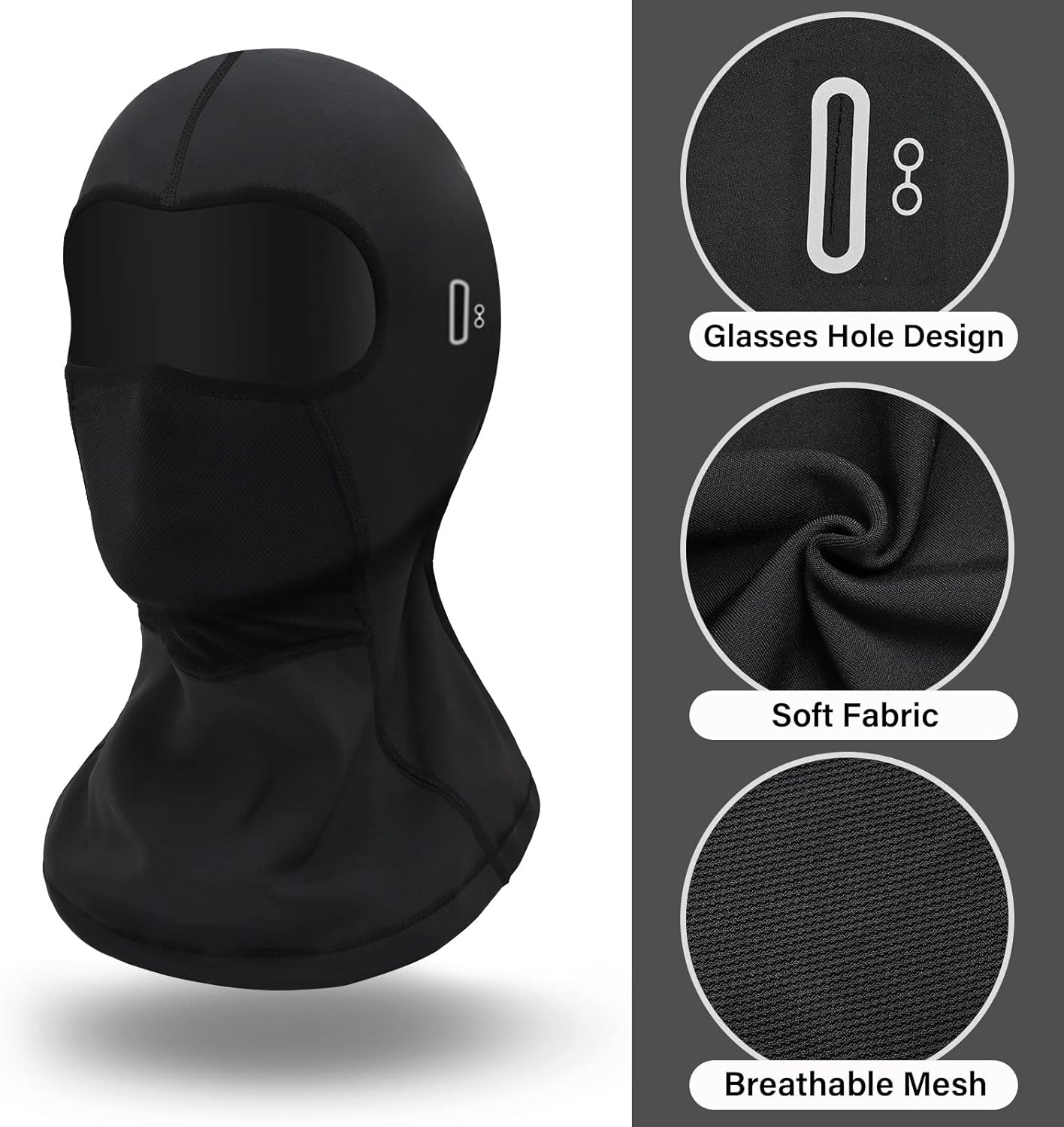 Bodvera 2 Pack Balaclava Winter Ski Mask for Men Women Windproof Warm Face Mask for Skiing, Snowboarding, Motorcycle Riding : Automotive