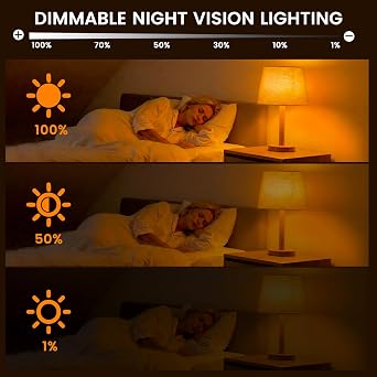 A60 E27 LED Dimmable Bulb with Remote Control, 9W E27 Screw Bulb, Amber Light Bulb, 3 CCT 1600K/3000K/6000K, Warm Light Bulbs, Blue Light Blocking for Bedroom Livingroom Ambibent Sleep, 2 Pack [Energy Class G]