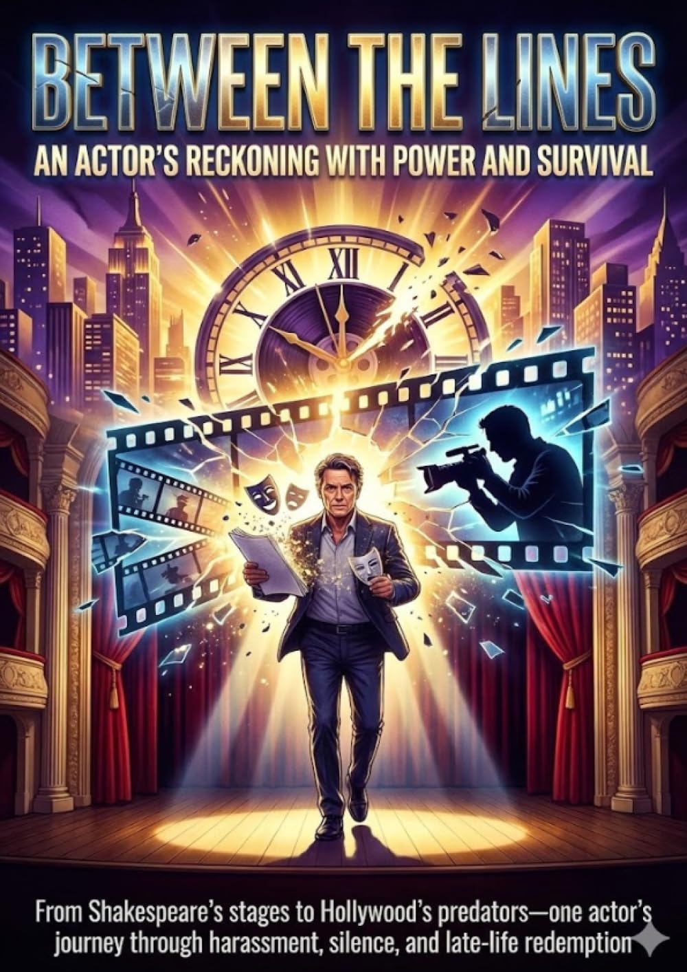 Between the Lines: An Actor's Reckoning with Power and Survival: From Shakespeare's stages to Hollywood's predators—one actor's journey through harassment, silence, and late-life redemption