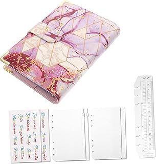 LALAFINA 1 Conjunto Fichário Livro Folha Solta Caderno Folha Solta Fichário Pessoal Dinheiro Orçamento Fichário Planejador De Dinheiro Fichário Planejador Financeiro Manual Manual