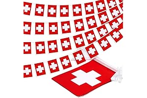 Switzerland Flag String Pennant Banner