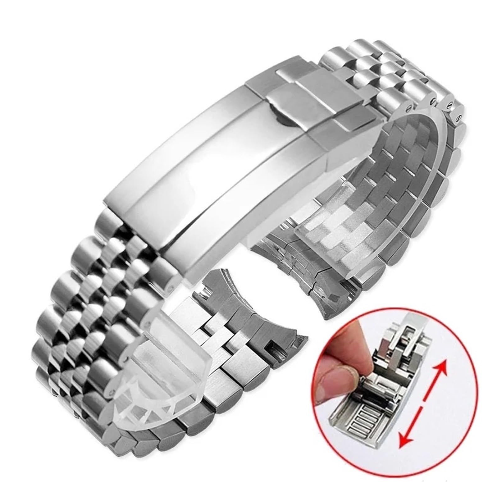 FYYFS - Correa de reloj, piezas de modificación de pulsera de lujo, repuesto, 20 mm