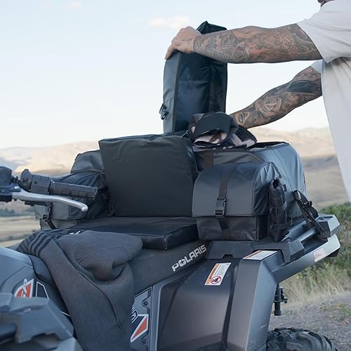 Miniatura 4 de ATV TEK Arch Series Paquete de utilidad de gran tamaño para rack trasero, bolsa de carga acolchada para ATV - Kings Mountain Shadow Camo