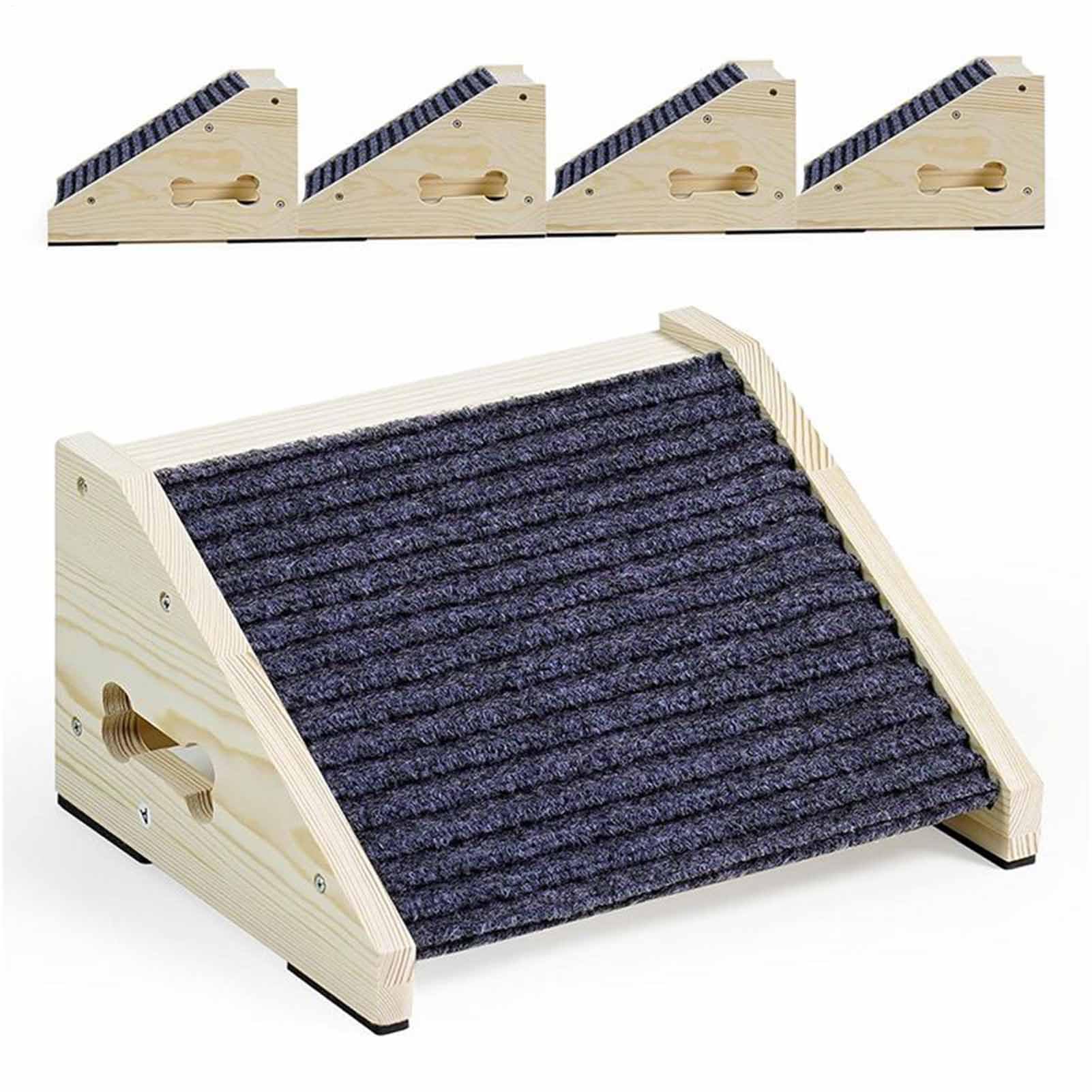 Rampa para perros para sofá, rampas antideslizantes de seguridad de 26 grados, escalones de sofá, escalera para perros y gatos, para interiores, hogar, dormitorio, escalera