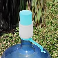 Vista 2 de jojofuny Bomba de absorción de agua a presión manual para botella de 1 galón, material Pp, fácil de llevar, beber saludable