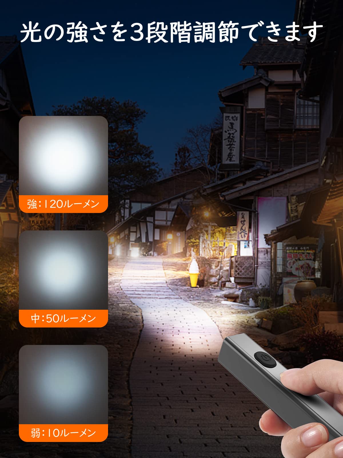 Amazon.co.jp: SHANHE ペンライト LED懐中電灯 小型 SOS点滅