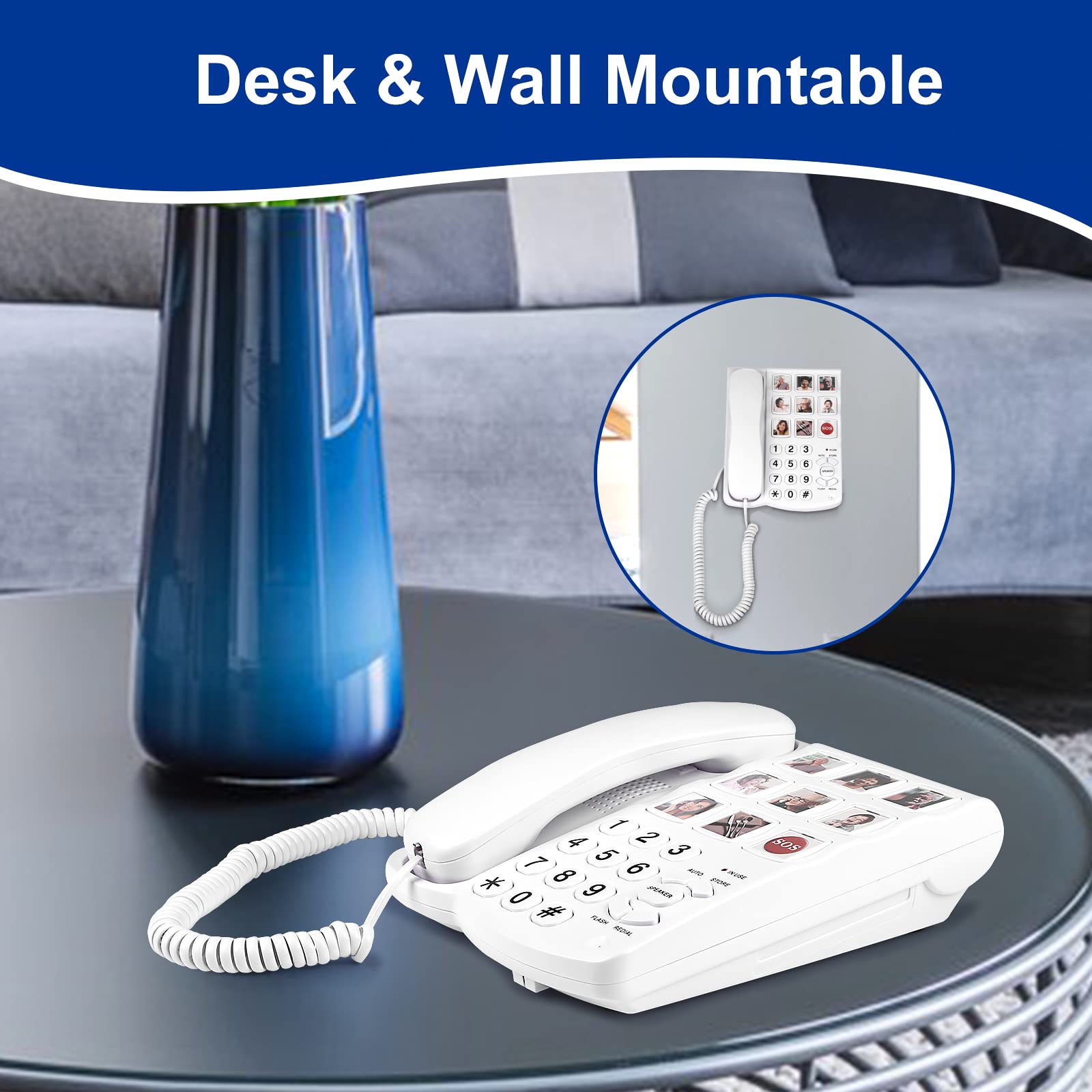 Landline Phone For Seniors, Big Button Phones For