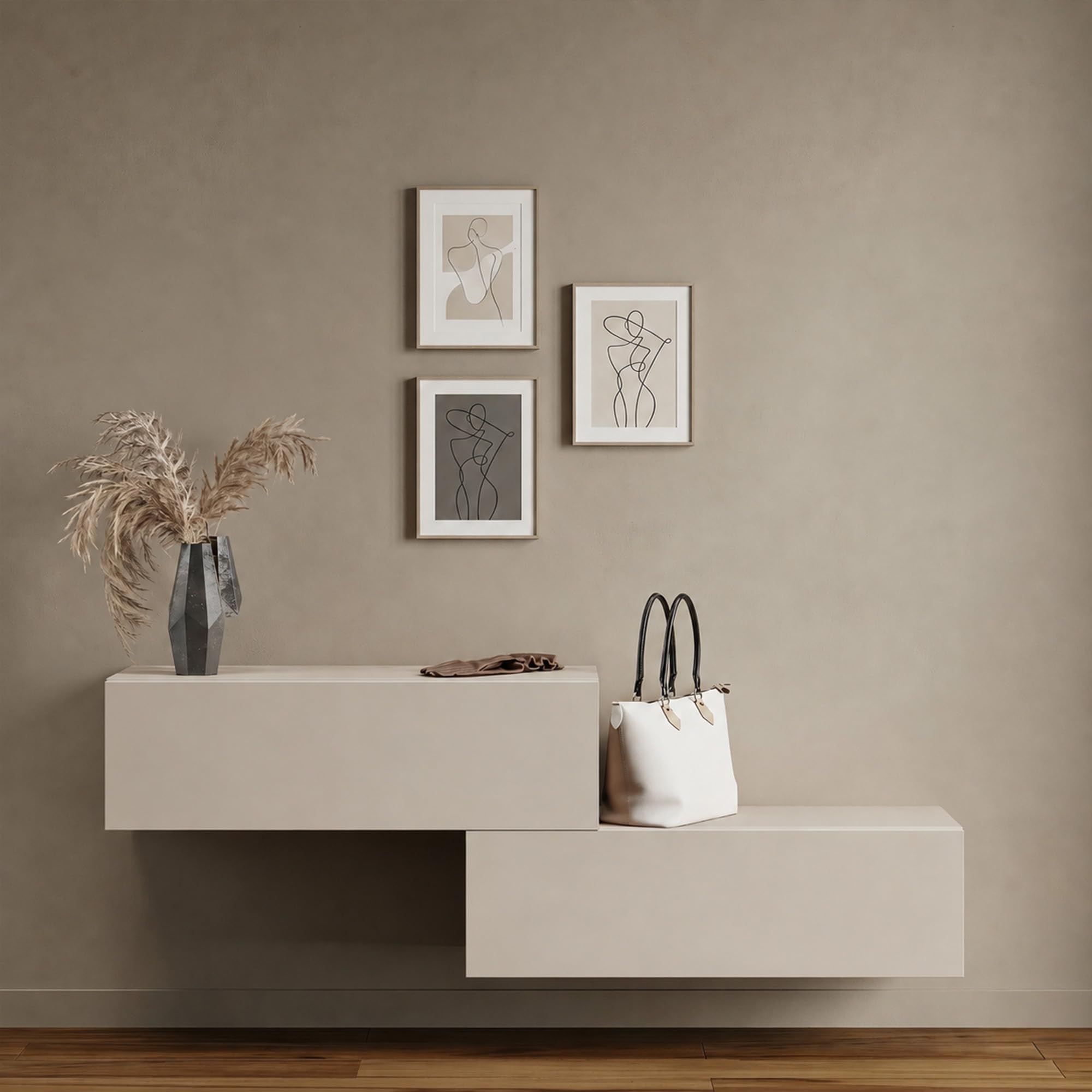 Planetmöbel Flur Möbel Garderobe 2X 100 cm Hängeschrank
