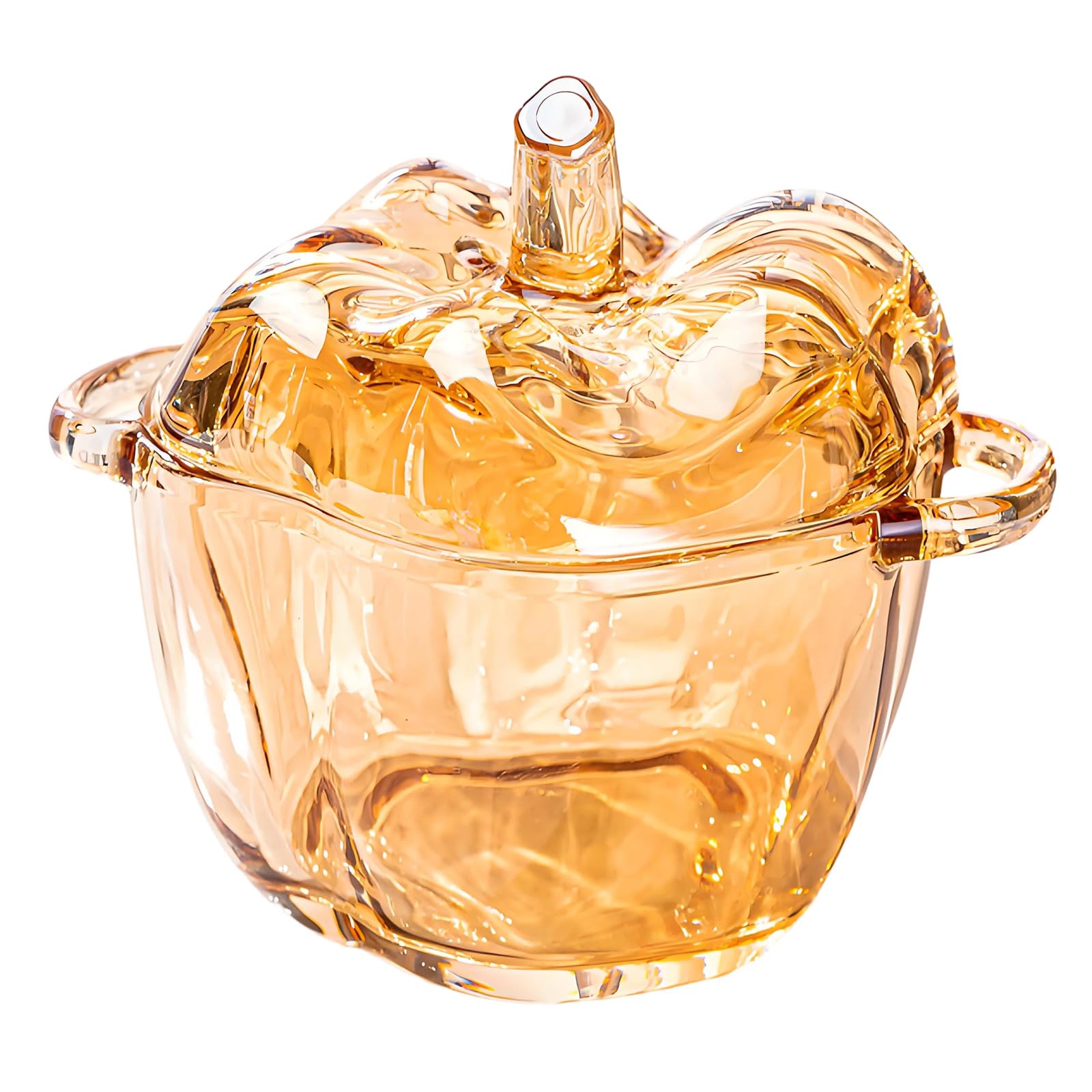 Tsophreniq Stylish Covered Candy Canister with Tight Fitting Cap for Treats and Decoration Dessert Plate Snacks Bowl Storage Container Artistic Candy User Friendly Food Storage