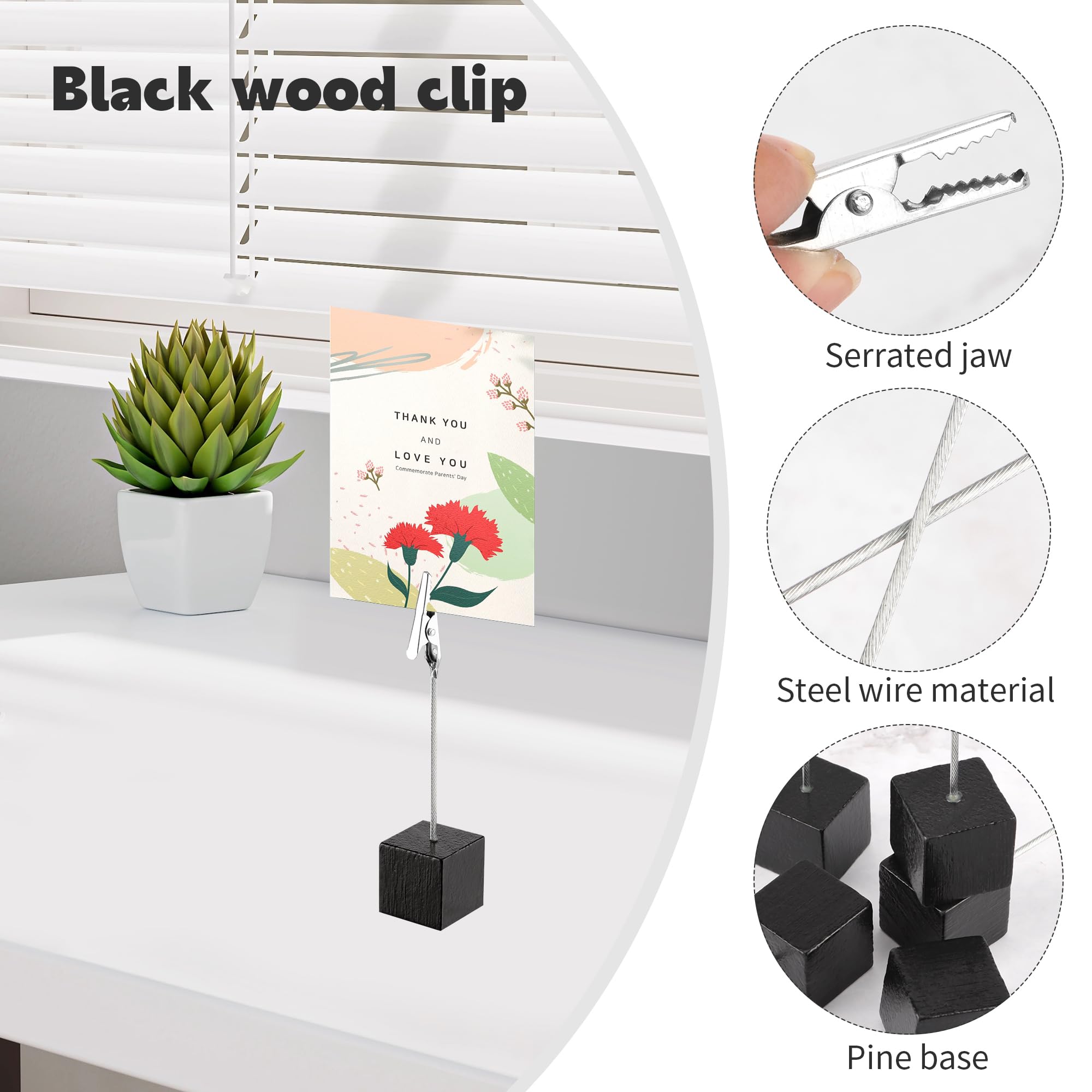 Portafoto A Clip A Forma Di Albero - 8 Clip Metalliche, Per Scrivania, Ufficio O Matrimoni