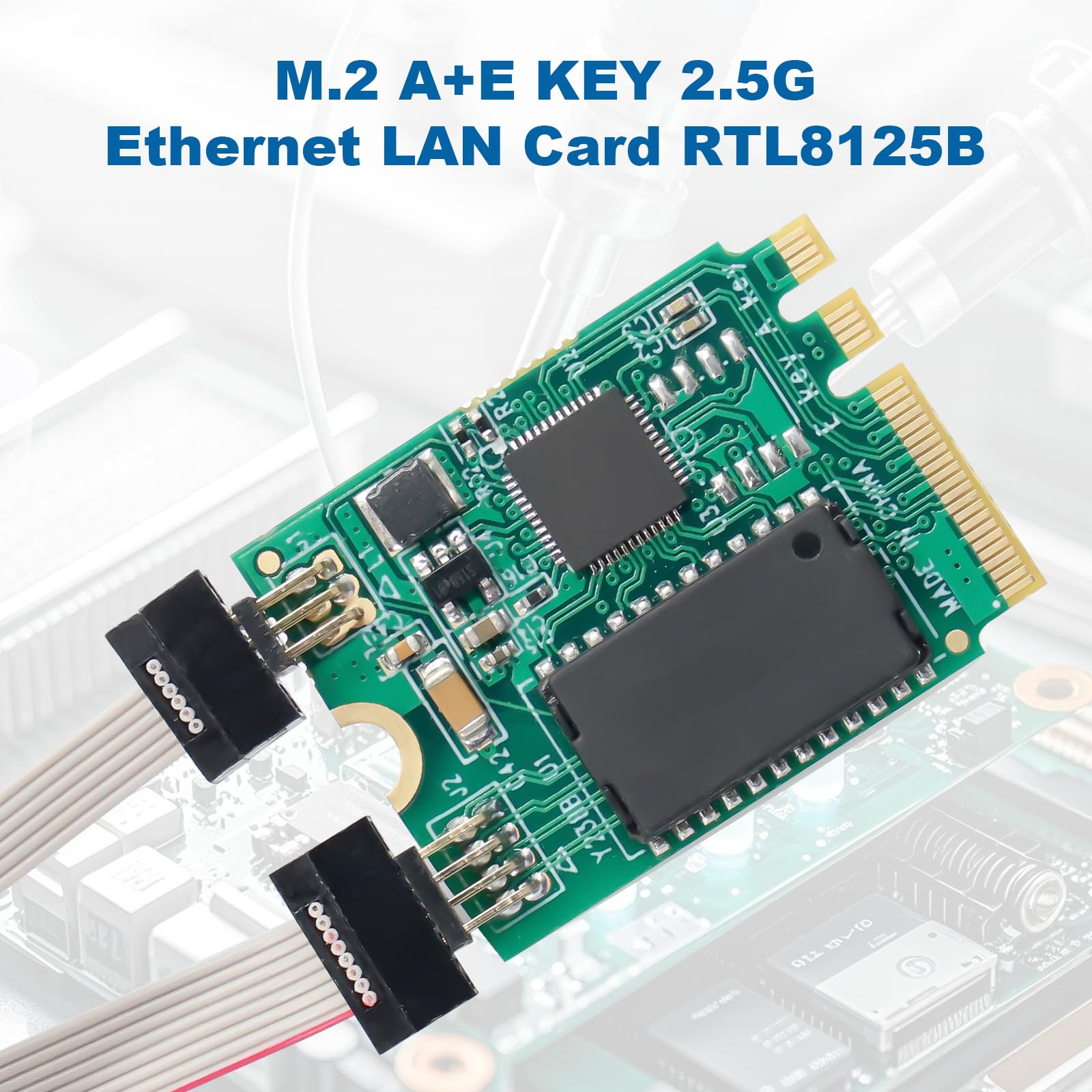 M.2 2.5G Gigabit LAN Ethernet, M.2 Key A+E 2.5 gbit scheda di rete con chipset RTL8125B, singola porta multi Gigabit PCIExpress adattatore di rete per Win/Linux
