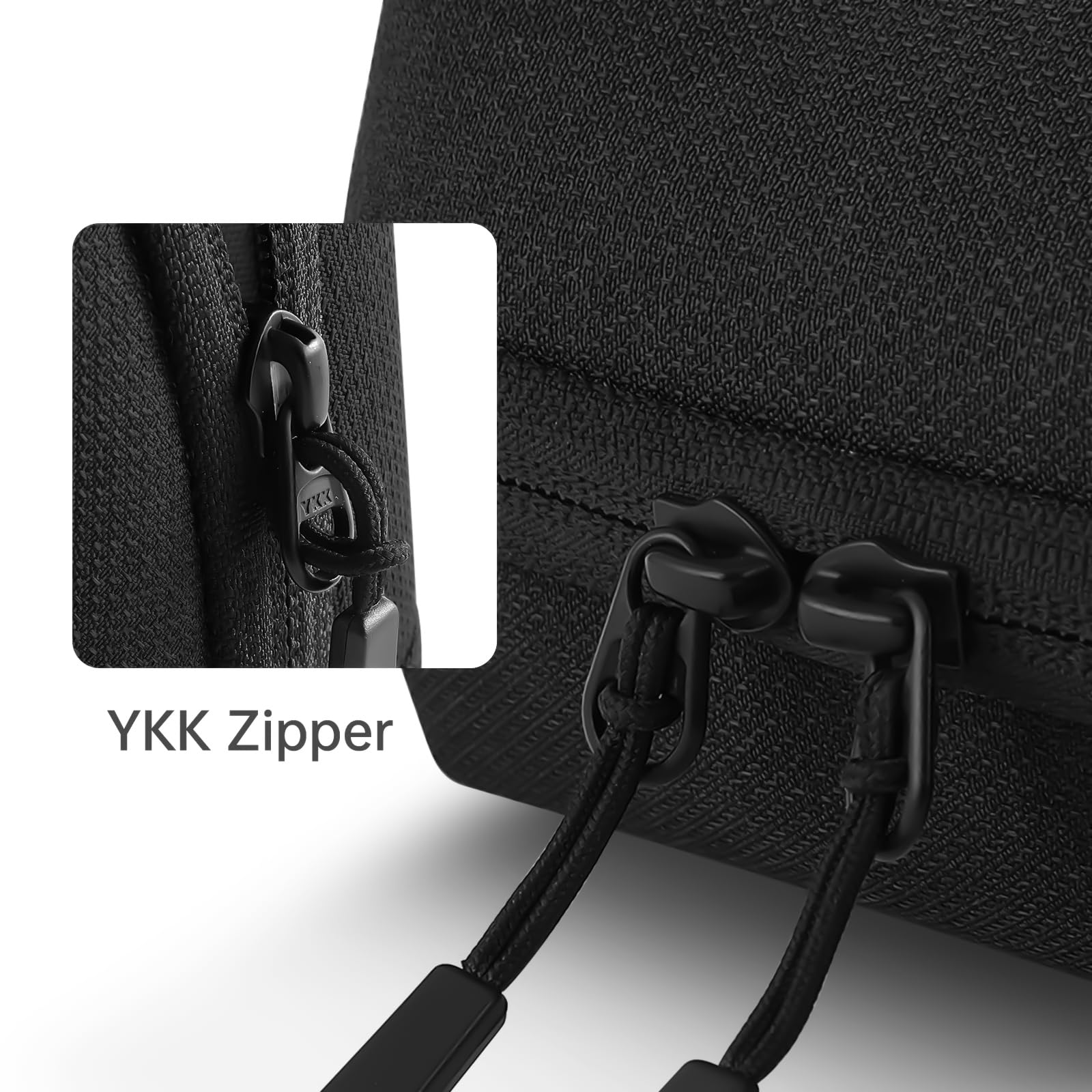 simtoper Custodia da viaggio organizer elettronica per cavi, interruttore, scheda SD, passaporto e altro ancora, protezione e portabilità impermeabile (nero)